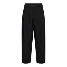 CO`COUTURE BUKSER, VOLACC CARROT PLEAT PANT, BLACK